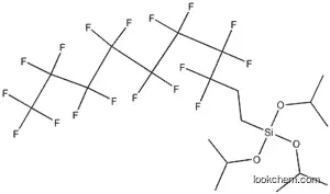 Molecular Structure of 246234-80-0 ((3,3,4,4,5,5,6,6,7,7,8,8,9,9,10,10,10-Heptadecafluorodecyl)tris(1-methylethoxy)silane)